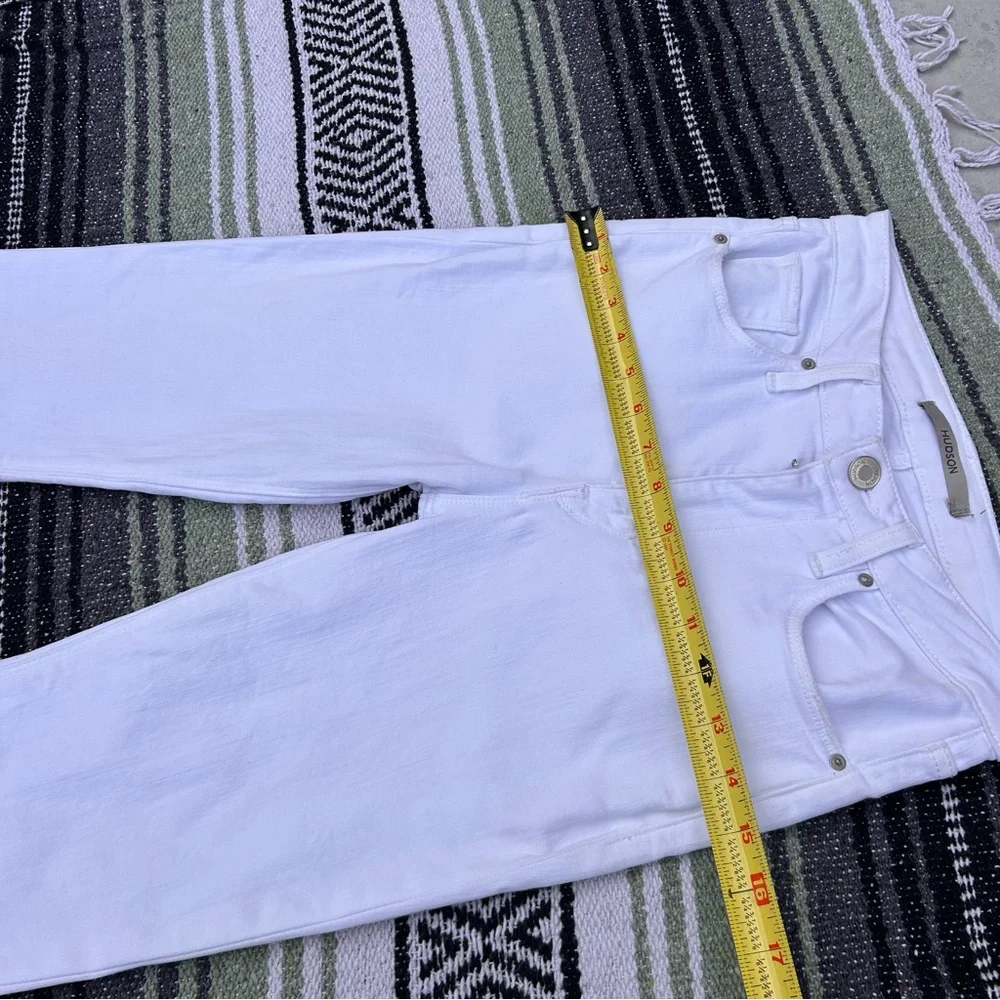 Hudson jeans holly high rise bell bottom flare white jeans - Picture 3 of 14